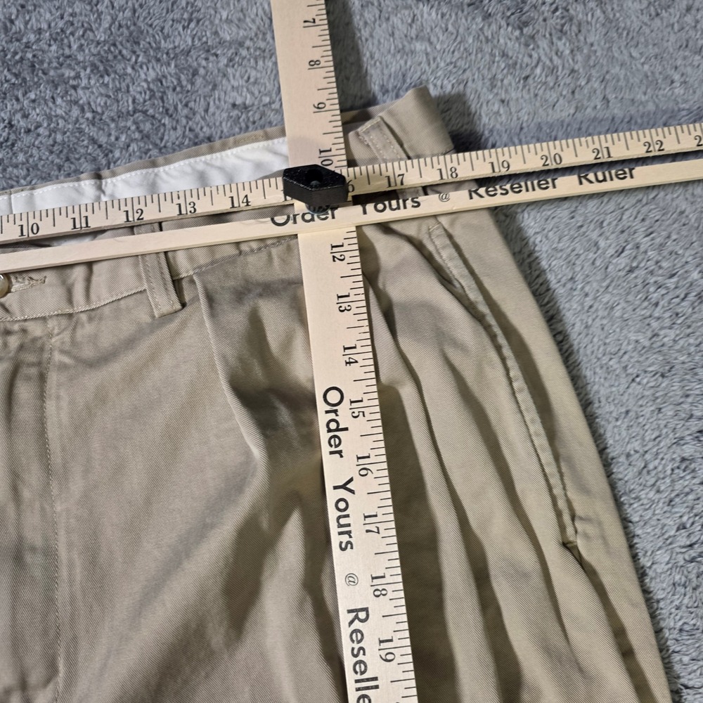 Polo Ralph Lauren Mens 36x33 Andrew Pant Tan Pleated Cotton Chino Trousers Tall - Picture 5 of 10